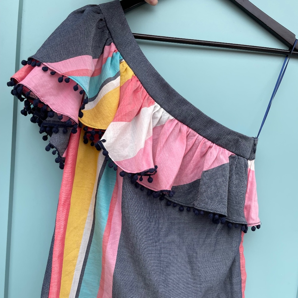 Trina Turk One-Shoulder Blouse